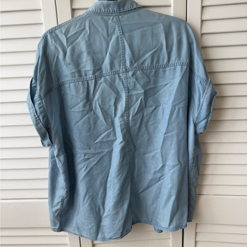 All Saints Light Blue Men's Shirt - Picture 3 of 3